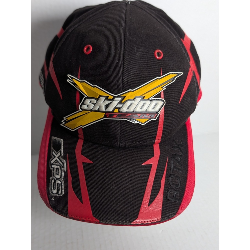 Ski-Doo Team Flexfit Hat L/XL Black Red XPS Fox Brembo Snowmobile Cap